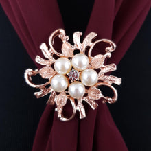 Chiffon Neck Scarf and Ring Set (Burgundy)