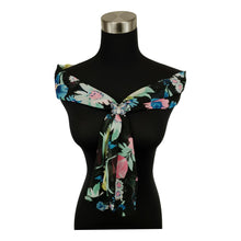 Chiffon Neck Scarf and Ring Set (Bright Floral)