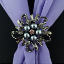 Chiffon Neck Scarf and Ring Set (Lilac)