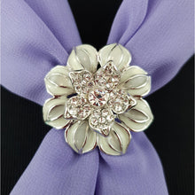 Chiffon Neck Scarf and Ring Set (Lilac)