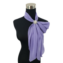 Chiffon Neck Scarf and Ring Set (Lilac)