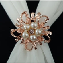 Chiffon Neck Scarf and Ring Set (Ivory)