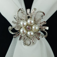 Chiffon Neck Scarf and Ring Set (Ivory)