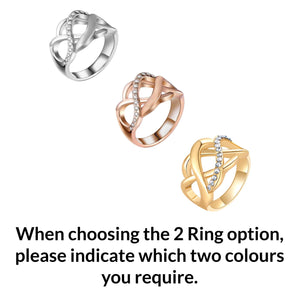 Chiffon U Wrap with Diamante Scarf Ring Set (Turquoise)