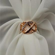 Chiffon U Wrap with Diamante Scarf Ring Set (Ivory)
