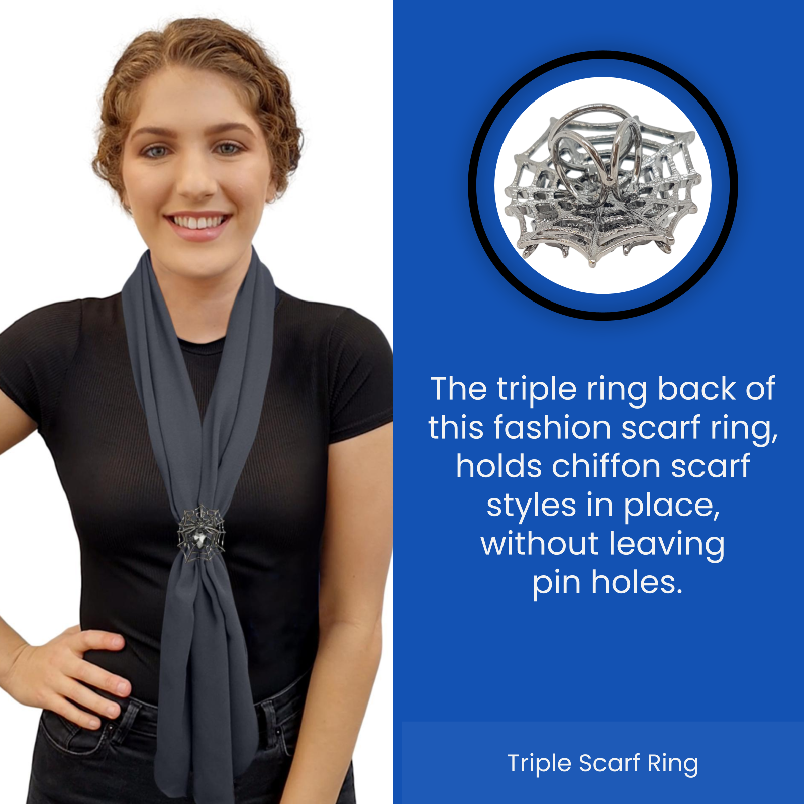 How to Wear a Scarf Ring