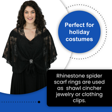 Spider Triple Scarf Ring - (Small Rings) in Gift Box