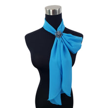 Chiffon Neck Scarf and Ring Set (Turquoise)