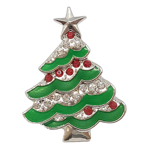 Christmas Tree Triple Scarf Ring - (Small Rings)